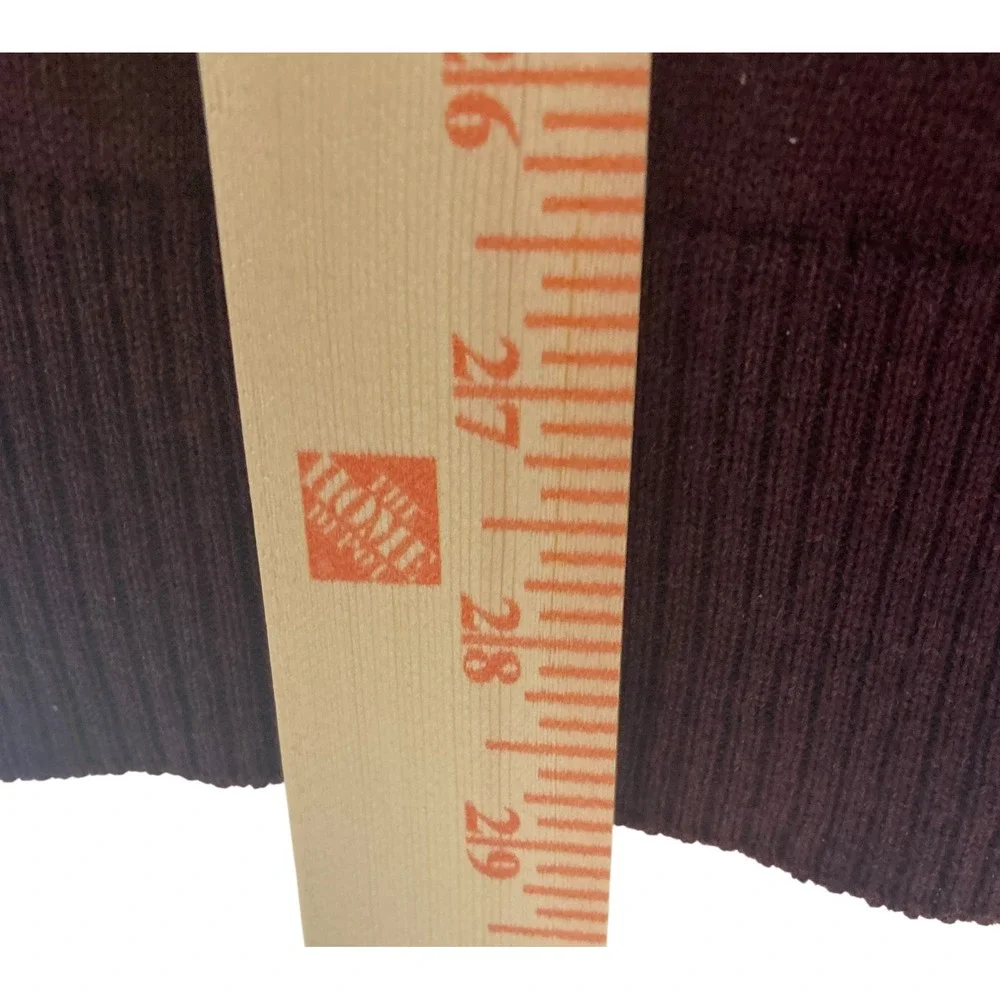 NWOT‎ APT 9 Mens XL Burgundy Merino Wool Blend V Neck Sweater Soft Lightweight
